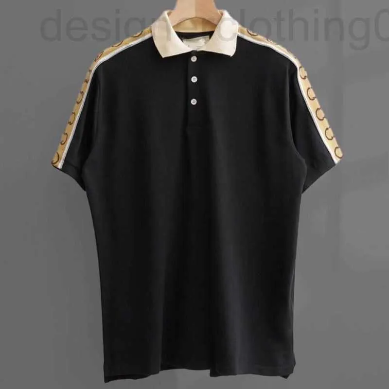 T-shirt da uomo di design di lusso livello riflettente polo vintage a maniche corte Parigi sciolto g famiglia t-shirt casual da uomo IH6K