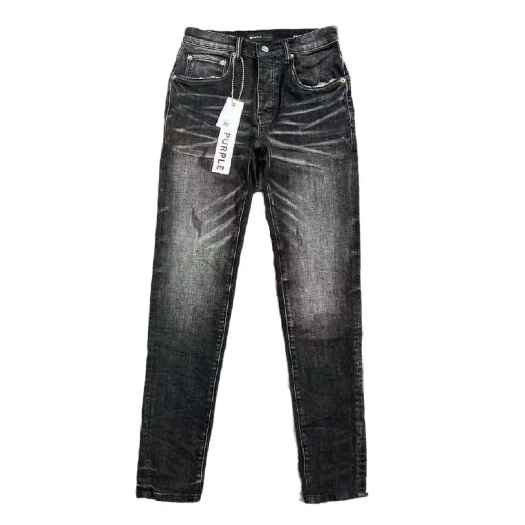 Lila Jeans Designer Jean Herren Denim Hosen Modehosen gerade Design Retro Street tragen lässige Joggingpants Frauen Robin BH7Y