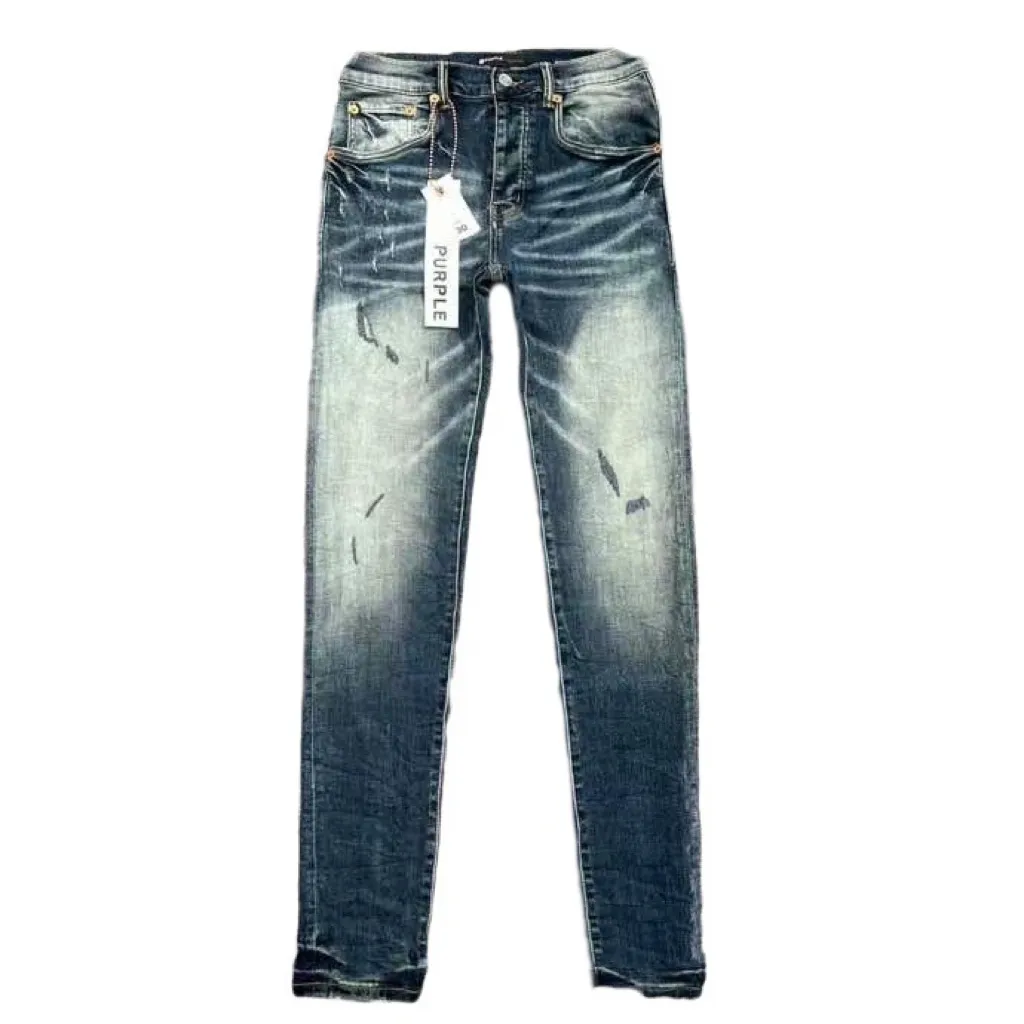 Diseñador de jeans morados Jean Mens Pantalones de mezclilla Pantalones de moda Diseño directo Retro Street Wear Pantalones de chándal Mujeres Robin 2on7