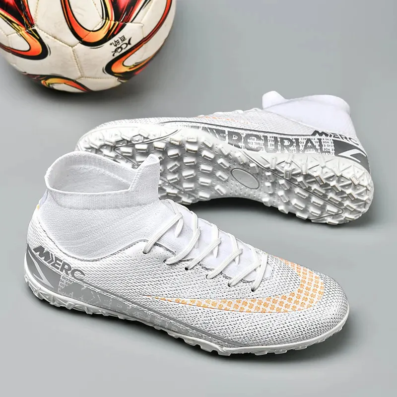 Sicherheitsschuhe Männer Ultraleichte Fußballschuhe Knöchelstiefel hochwertige TFFG Training Football Boots Professional Match Torhüter Grasland 231129