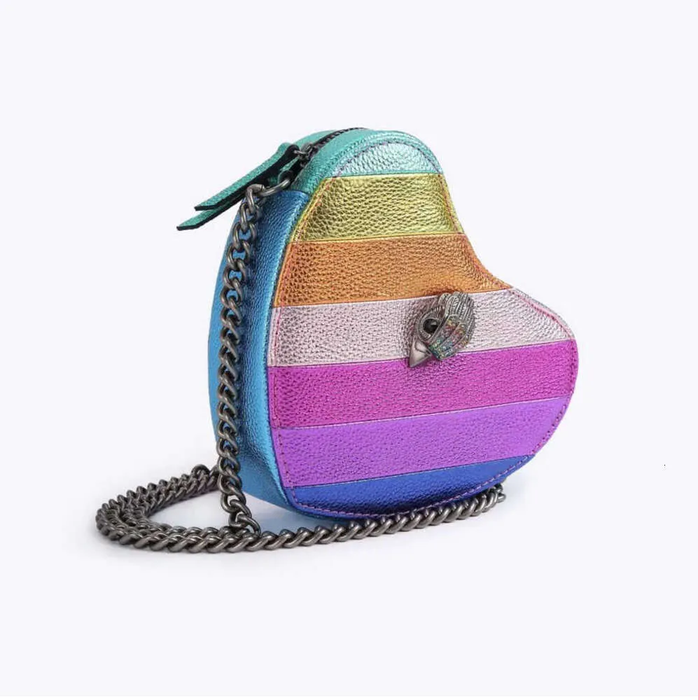 Borse a tracolla Kurt Geiger Mini catene a cuore Borsa Lady Borsa a tracolla di lusso Borse con cerniera Borse a tracolla piccole di livello 5A Nicchia alto senso