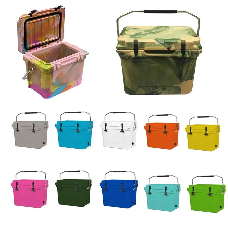 Solide Kühltasche, 20 l, Picknick-Koffer, isolierte Lebensmittelträger in Rosa, Blau, Schwarz von Sea245 g