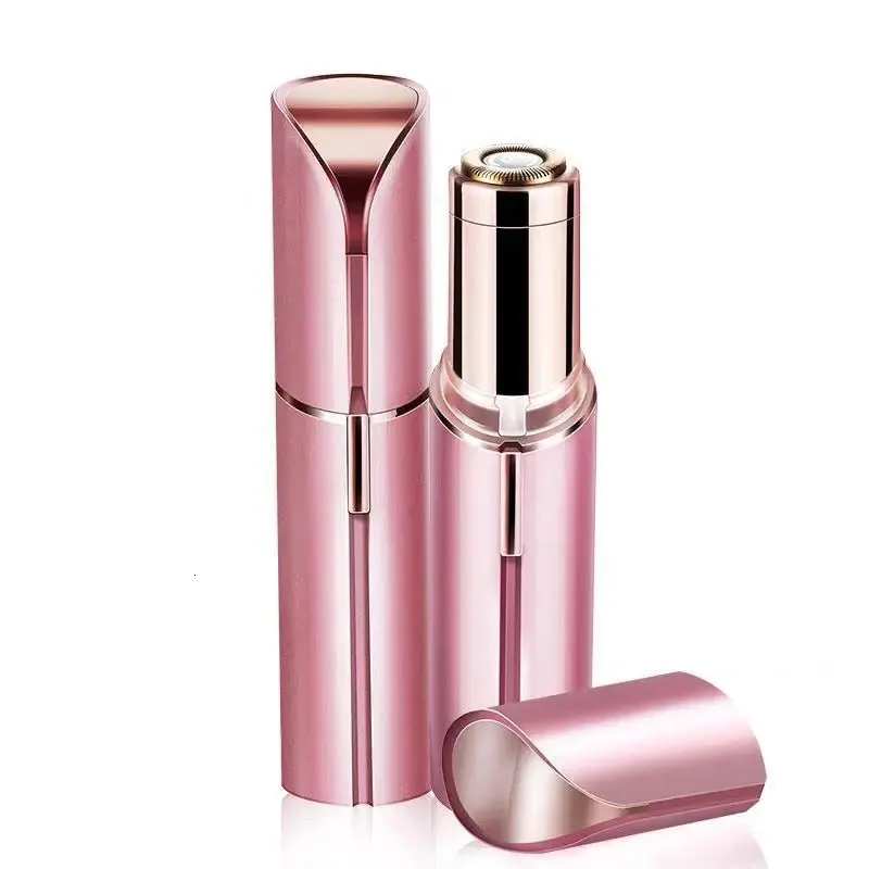 Epilator Portable Mini Electric Lipstick Form Safe Painless Women Shaver Body Bikini Underarm Hair Removal Rakverktyg 231128