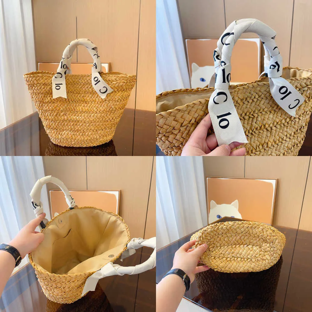 حقيبة مصمم حقيبة القش The Tote Bag Women Summer Straw Weaving Bag Luxury Luxury Handbag Fashion Classic Large Lands Handbags 230420