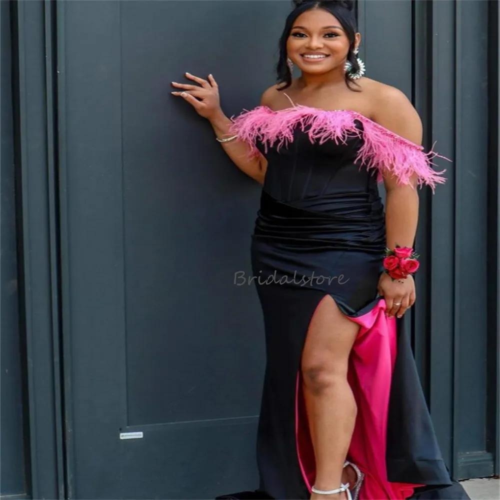 Plus size feather dress hot sale