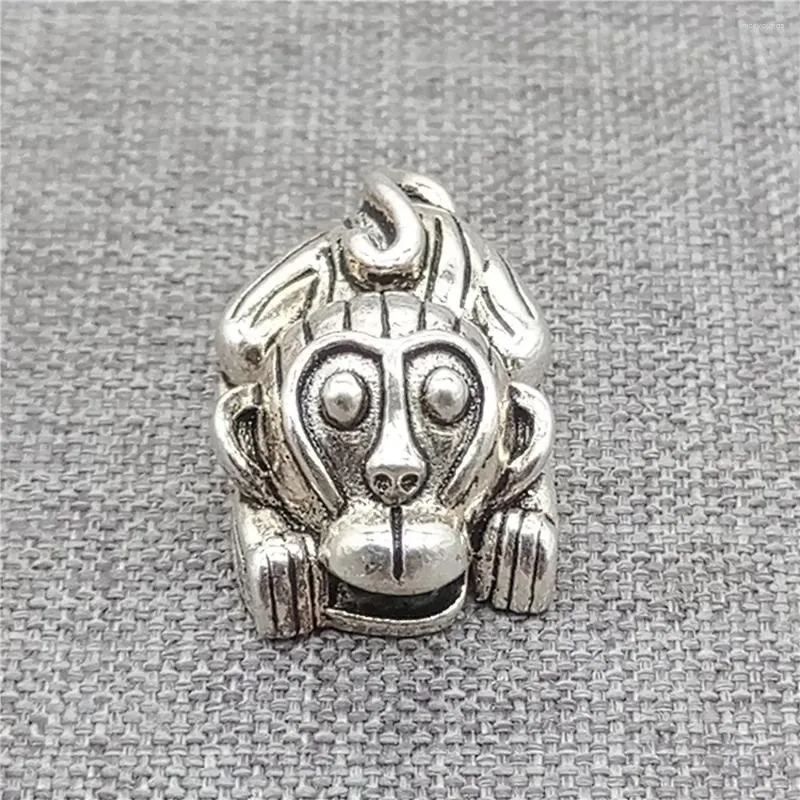 Loose Gemstones Sterling Silver Monkey Bead For Bracelet Necklace