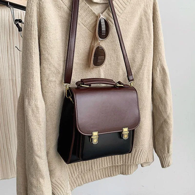 Rucksack Mode Vintage Stil Weibliche Kleine Abdeckung Rucksäcke Tagesrucksack Umhängetaschen Mädchen Schule Multifunktionale Handtaschen Mini Sacs