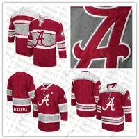 College Hockey Wears Custom College Alabama Crimson Tide Ice Hockey 96 Caelen Briere 9 Taylor Bowman 17 Michael DeLise 98 Marc Demers 88 Andrew Durkin Jersey Red