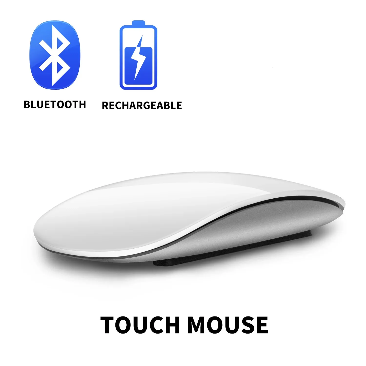 Tangentbordmuskombinationer Bluetooth 4 0 trådlös laddningsbar tyst multi båge touch möss ultratunna magi för bärbar dator ipad mac pc 231128