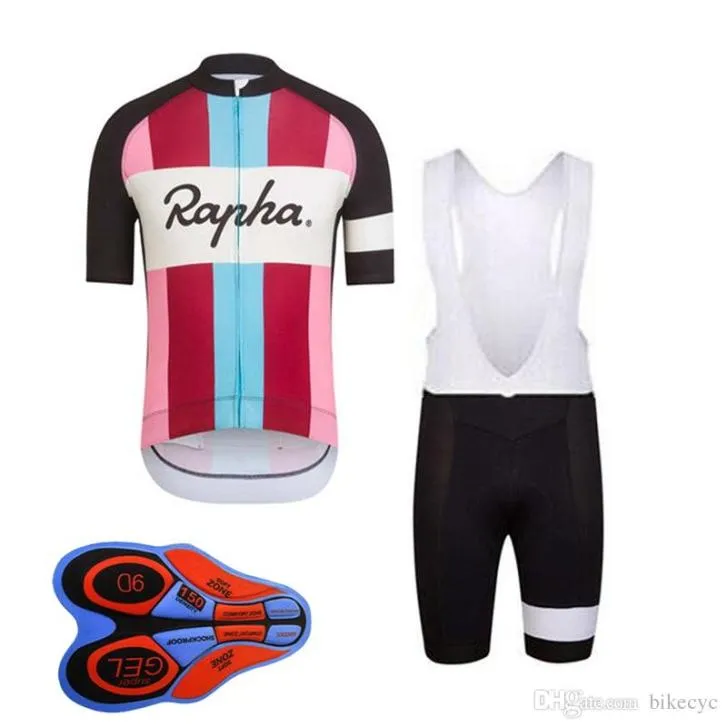 Team Cycling korta ärmar Jersey Bib Shorts ärmlösa västuppsättningar cykelkläder i sommaren bär bekväm 9d gel padde463283863