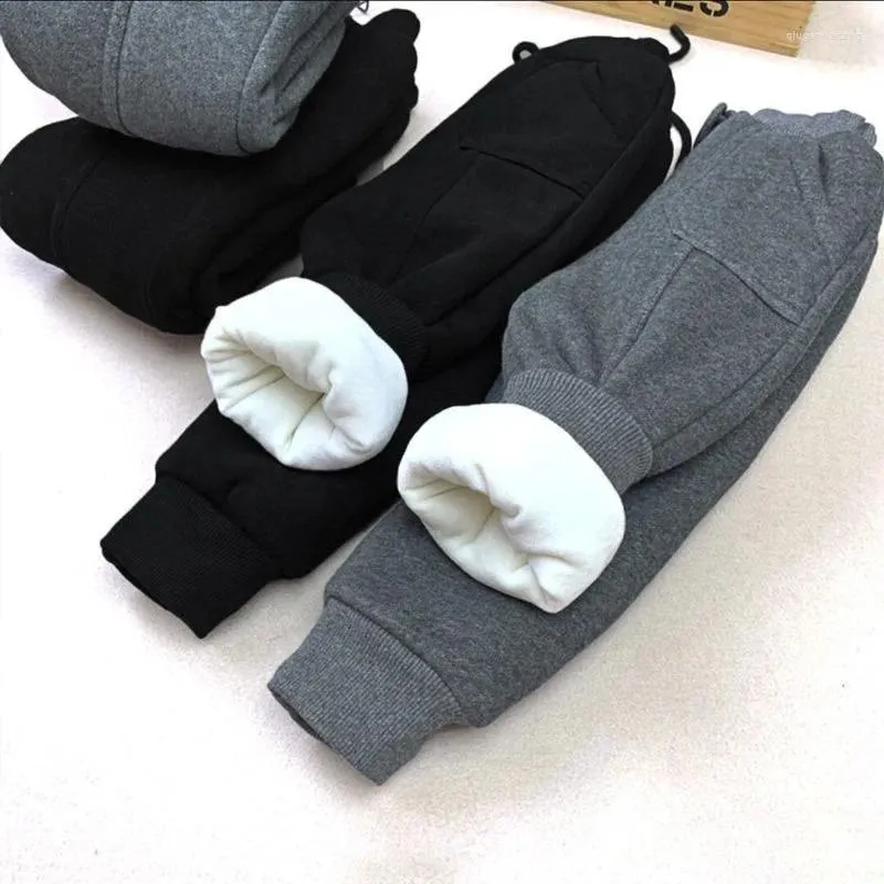 Pantaloni invernali per bambini pantaloni sportivi solidi spessi ragazzi pantaloni Harem in vita elastica 1 Y abbigliamento per bambini piccoli autunno caldo ragazze lunghezza alla caviglia