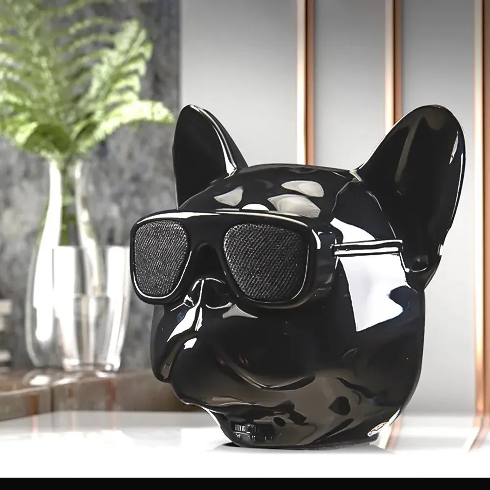 Computer S ers Bluetooth S er Creative French Bulldog Design Wireless Portable Outdoor Bass Surround Sound Enhance Your Listening Experience 231128