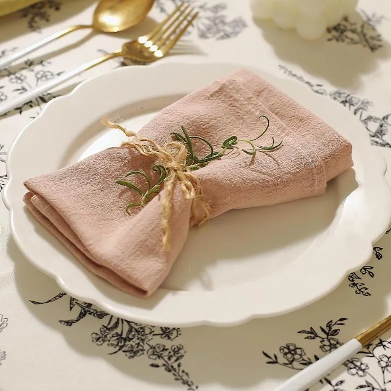 TABLE SERFKIN 10st NAPKINS 30X45CMCOTTON OCH LINEN Blandning Köksbordshandduk Handduk Mjuk trasa tvättbar återanvändbar