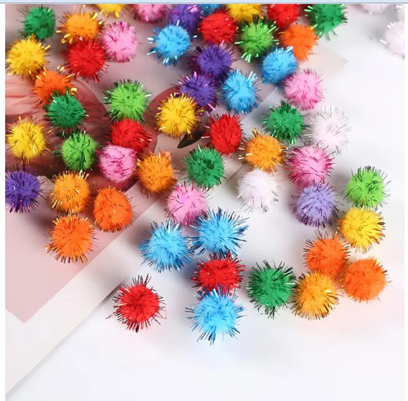 Orange Yellow Colored Glitter Craft Pool Table Balls Pompom Furry Pool  Table Balls Christmas Pom Poms DIY Pompones Craft Supplies Handmade  Decoration Materials From Angelcheng2013, $11.11