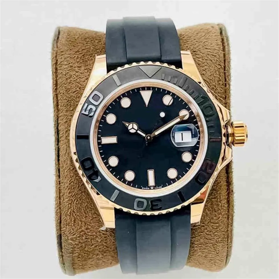 دور X Wristwatches Yacht Masters Mechanical Watch الفولاذ المقاوم للصدأ من الفولاذ المقاوم للصدأ الفرقة المضيئة على مدار الساعة الرياضية