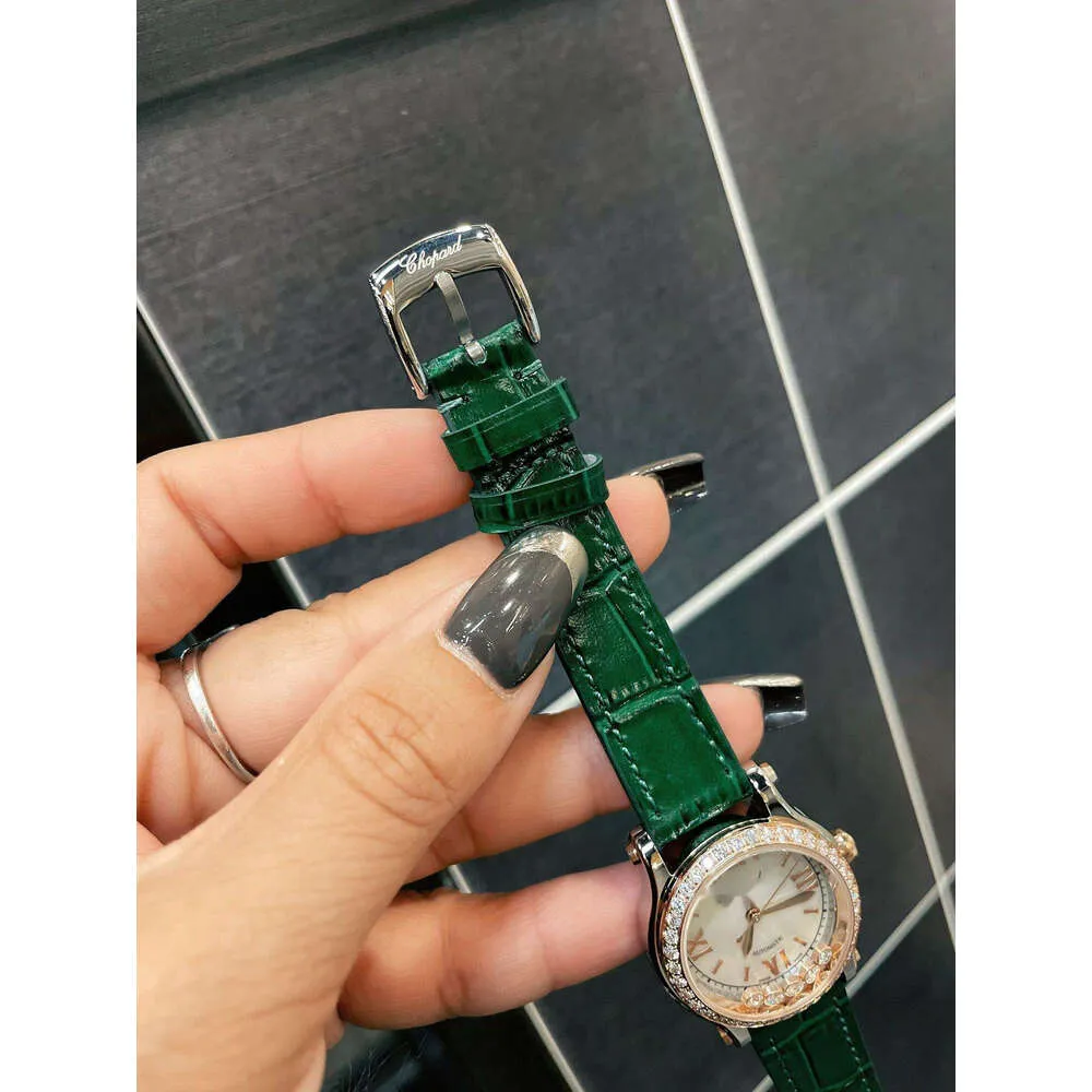 Chopares 36 mm chopar chopard dames tendance femme diamant wristwatch quartz mouvement concepteur classique p8h0 back transparent happy sport series fashion loisir