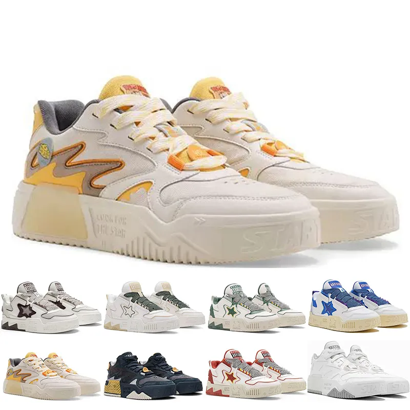 Starters Designer Casual Chaussures Plate-forme Hommes Femmes Noir Blanc Jaune Vert Bule Chaussures De Mode Sport Baskets Baskets