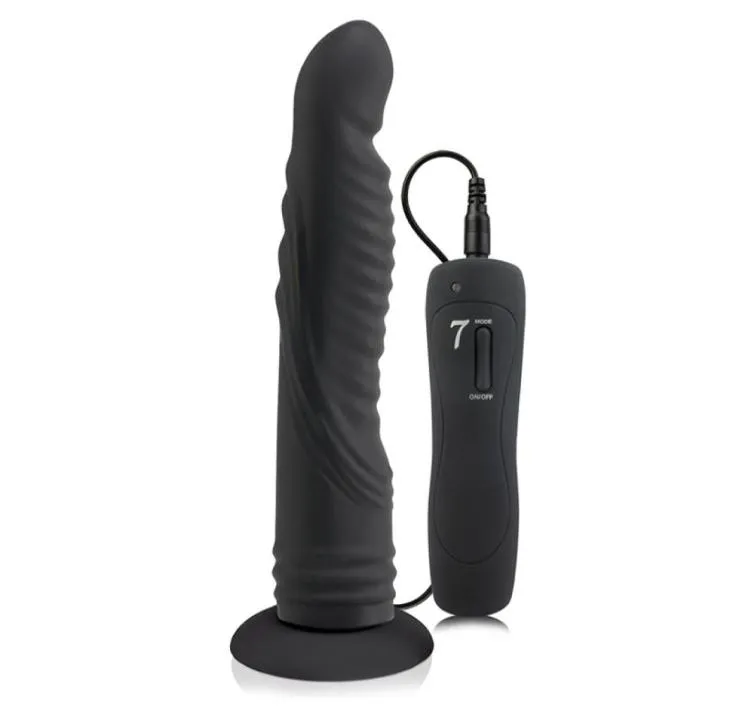 8 inch Long Anal plug Vibrator for Men butt plug G Spot dildo clitoris massage Suction cup gay toy Adult Sex Product for Women Y187234625