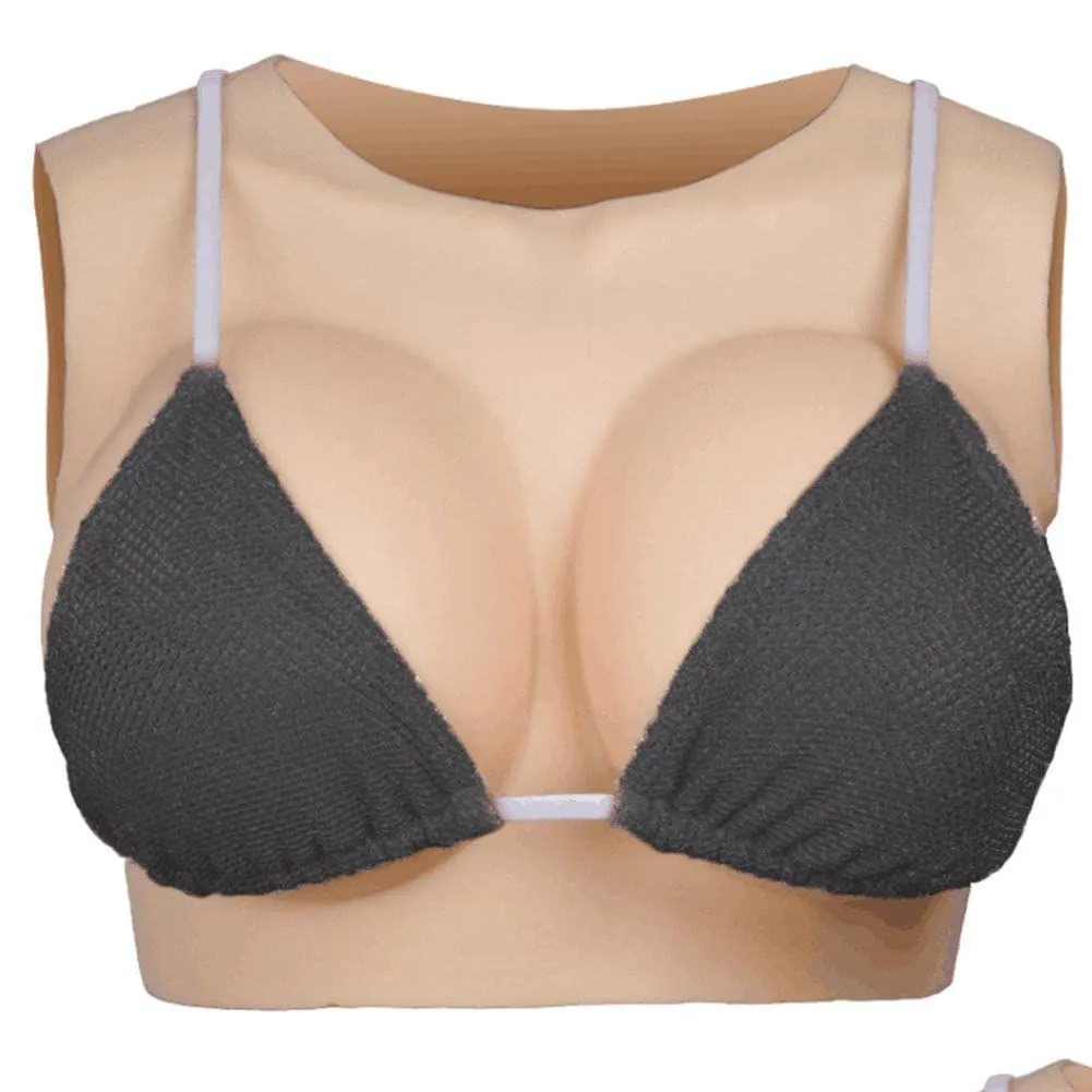 Sile Breastplate B-G Cup Fake Boobs Breast Forms For Crossdresser Transgender Drag Queen Drop Delivery Dhfjq
