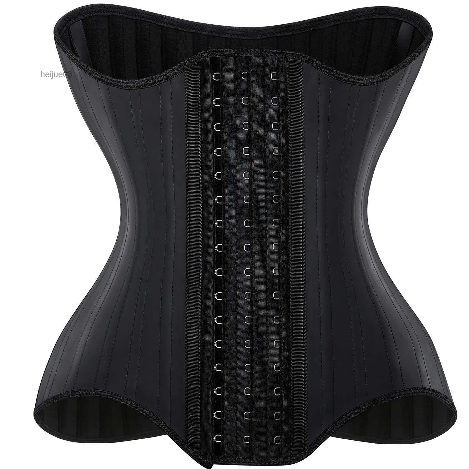 Latex Waist Trainer for Women - Body Shaper, Tummy Control Corset with 25  Steel Bones, Black, Firm Control, Breathable Broadcloth, 2024