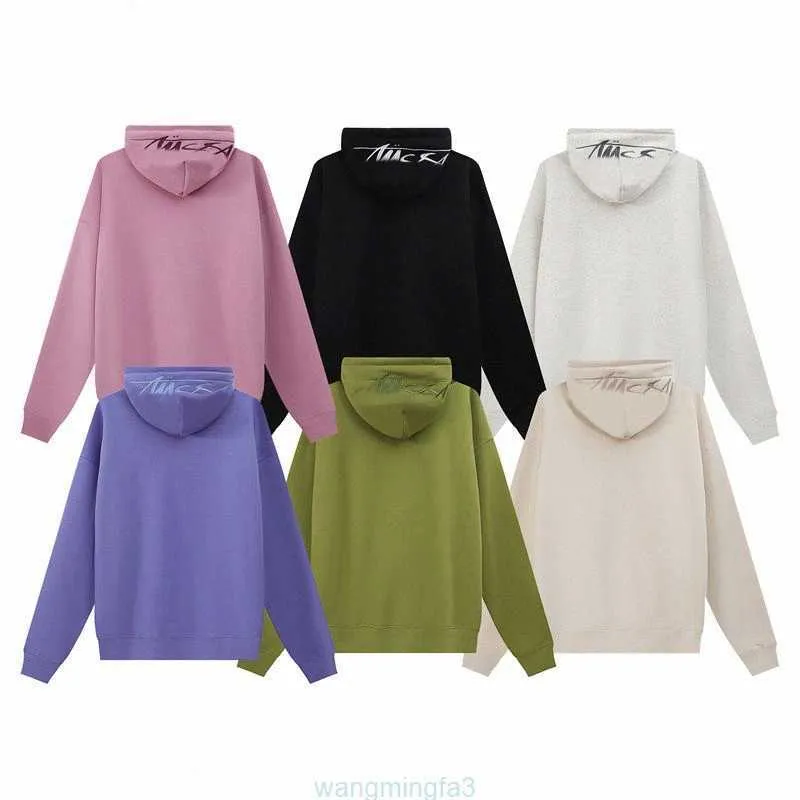 O2ja Hommes et Femmes Sweatshirts Designer Marque originale Stussiness Lettre Chapeau Pull brodé Couple américain High Street Lâche Sweat à capuche G5qw #