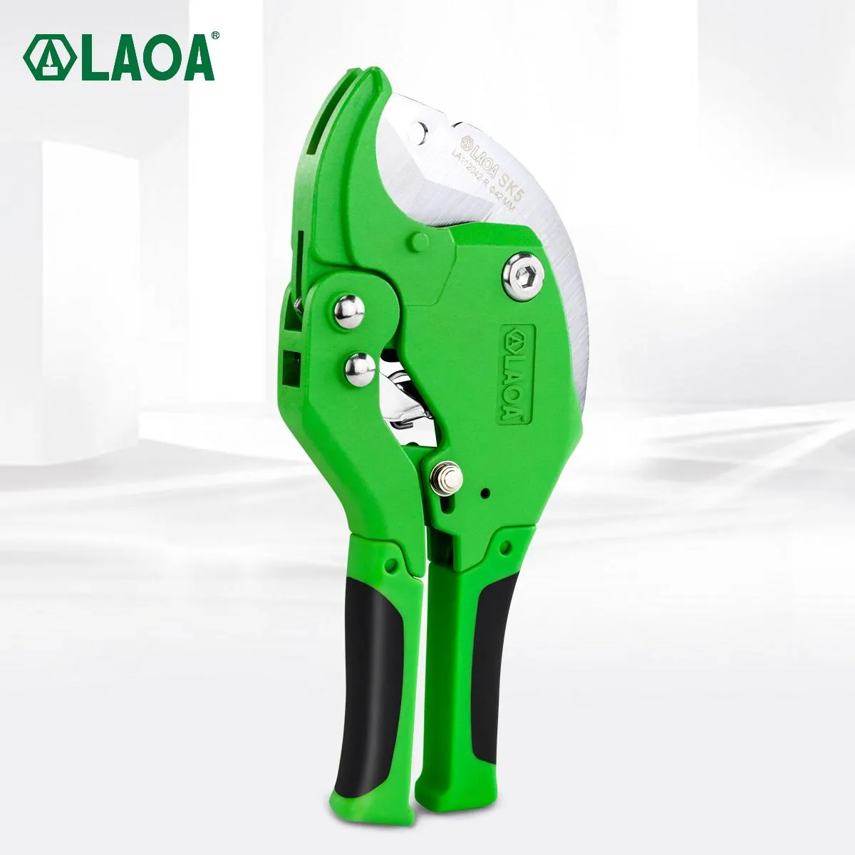 Schaar LAOA 42mm Tagliatubi per Tubi in PVC Forbici per Tubi dell'Acqua SK5 Materiale Lama in Lega di Alluminio PVC/CPVC/VE/PE Strumento Idraulico Portatile