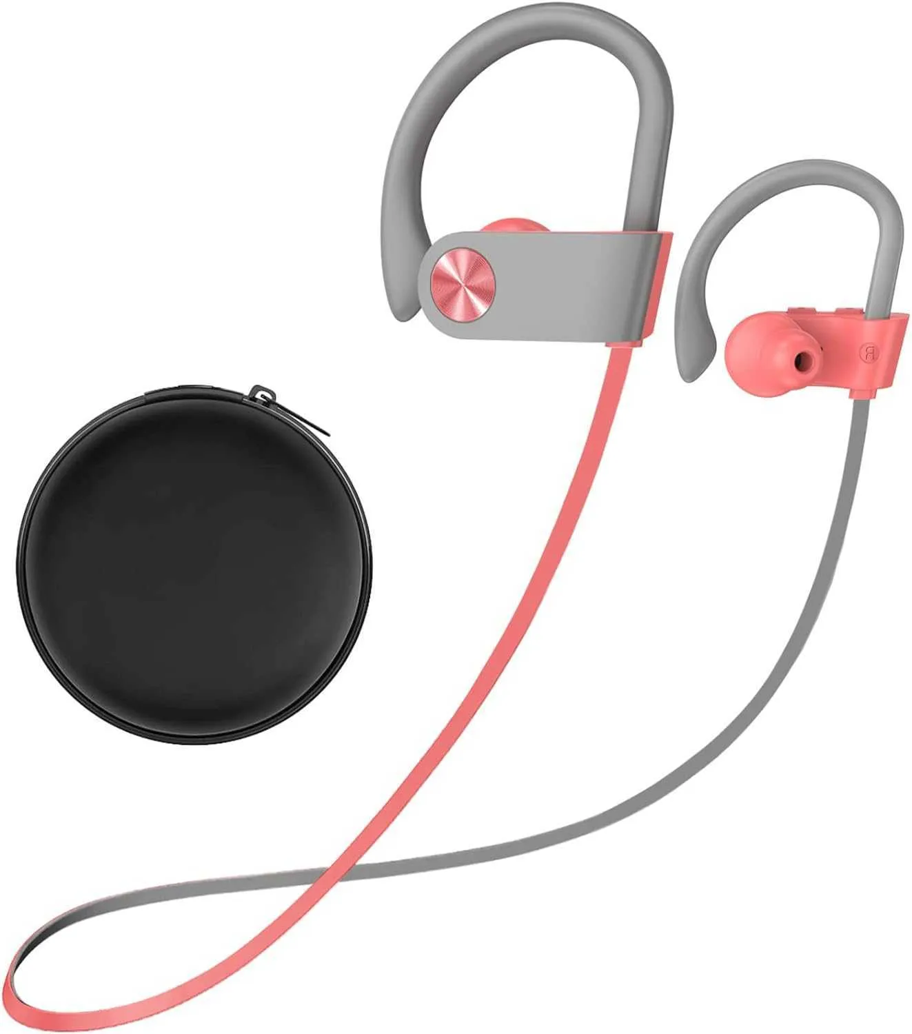 Cuffie wireless Bluetooth con gancio per l'orecchio, batteria a lunga durata per cuffie stereo impermeabili per fitness sportivo 1SFU6