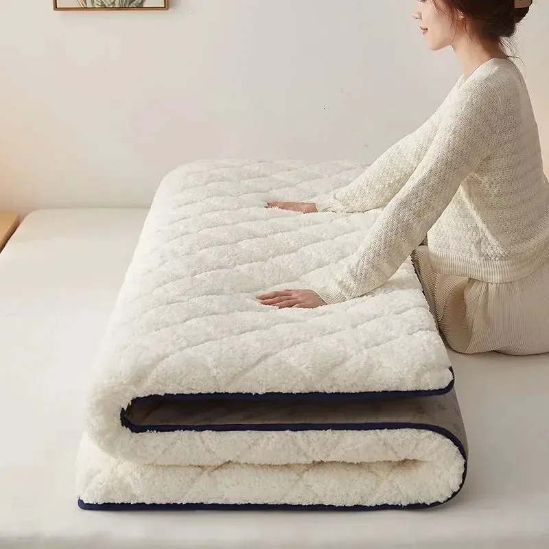 Matelas Rond épais 180 Cm De Diamètre - Matelasse En Coton Doux - Pour Salon, Chambre, Futon Ou Tatami
