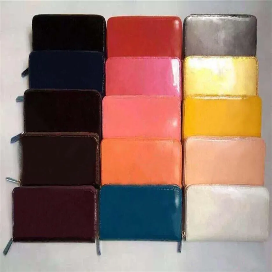 Carteira de grife zippy wallet clássico com grau de carteira longa com moda multicolor Retro bolsa de moedas feminina clássica zíper poc243v
