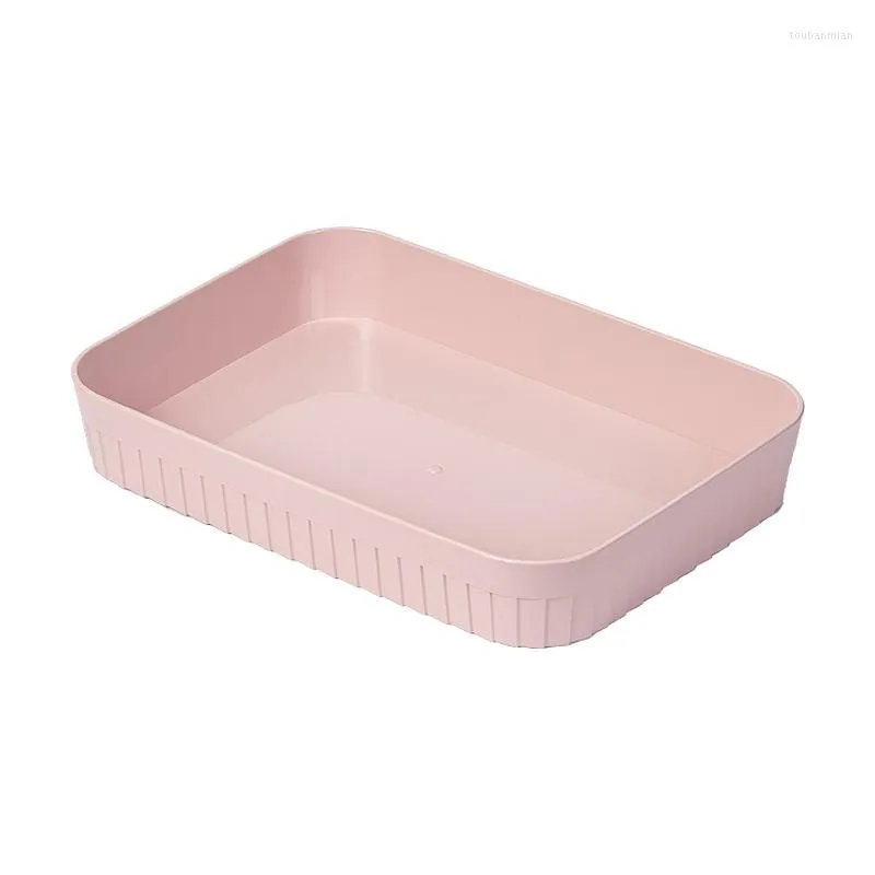 Storage Boxes Makeup Organizers PP Plastic Fashion Home Kitchen Rack Tray Desk Organizer Portable High Quality Bathroom Decoration