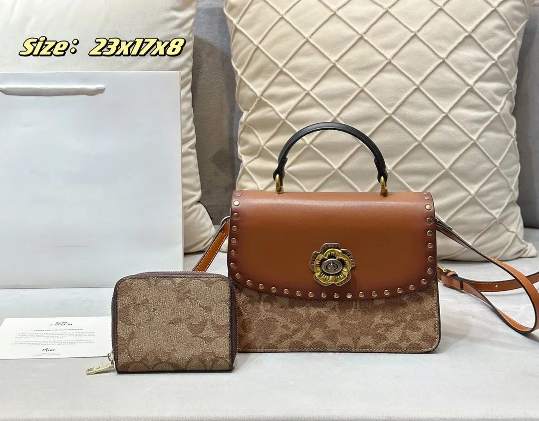 2023 Bolsos de diseñador de lujo Bolso Bolso de hombro Bolsa de asas C-Familia Pieza de asas Conjunto de comercio exterior Popular Cross-Cuerpo Moda Hombro para mujeres Venta directa de fábrica