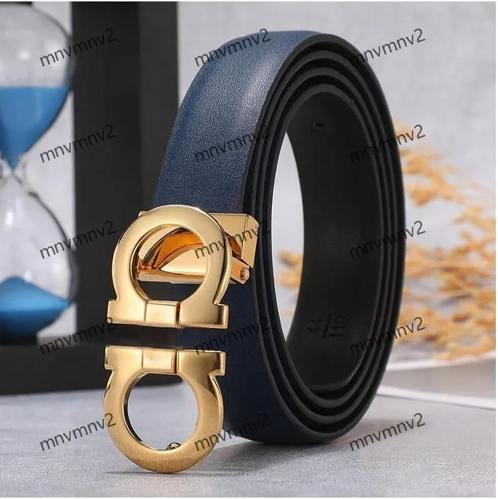 2023 Fashion Belt Luxury Accessories High-quality Smooth FeRrAgAmOly Buckle men's and women's pantyband jeans Designer belt box 3.4CM wide tail Male Italian style ds