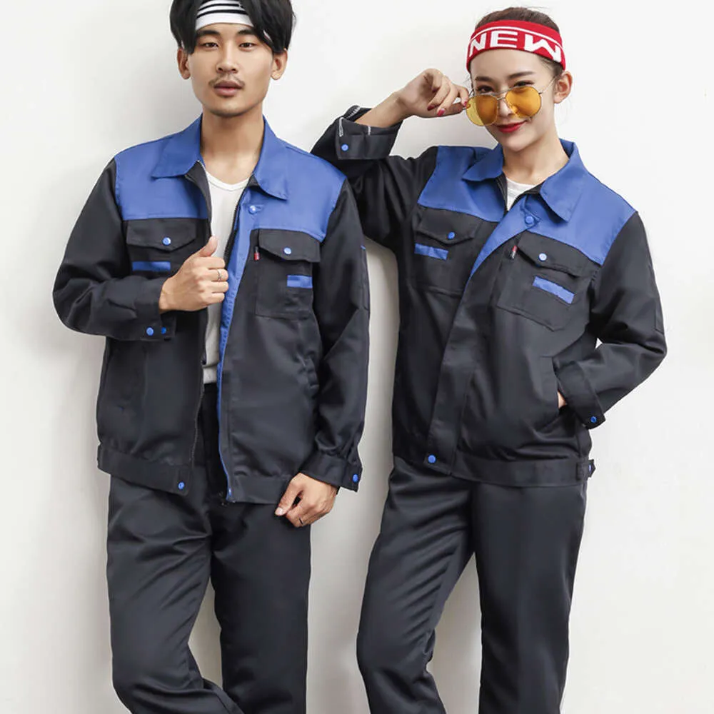 Durable Workwear Suit - Spring/Autumn Heavy Duty Mechanic Overalls, Men ...