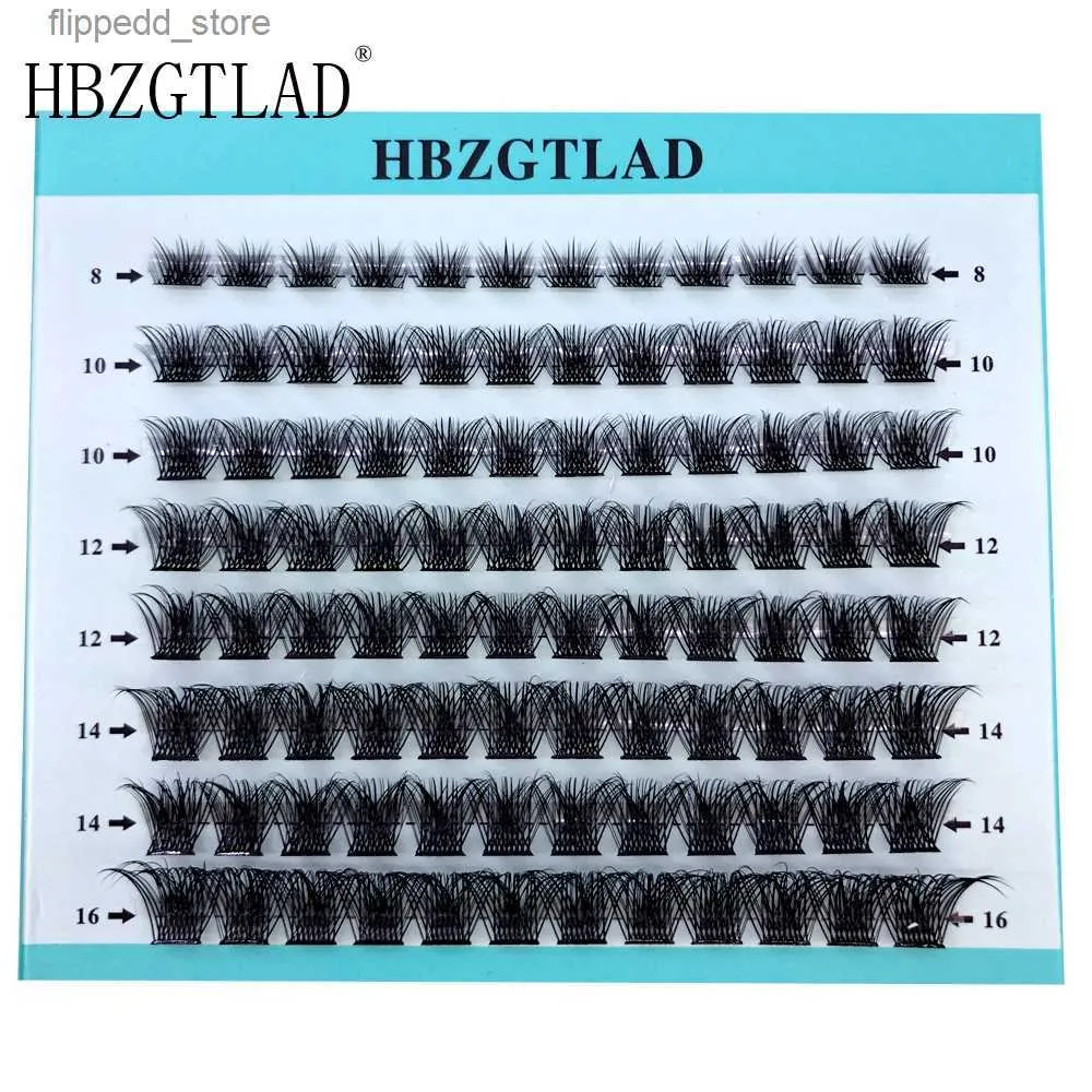 False Eyelashes 2023 New DIY Clusters Eyelash Extension Dovetail Segmented Lashes mix 96 Volume Natural Cluster Segmented Eyelashes Bundle Lashe Q231129