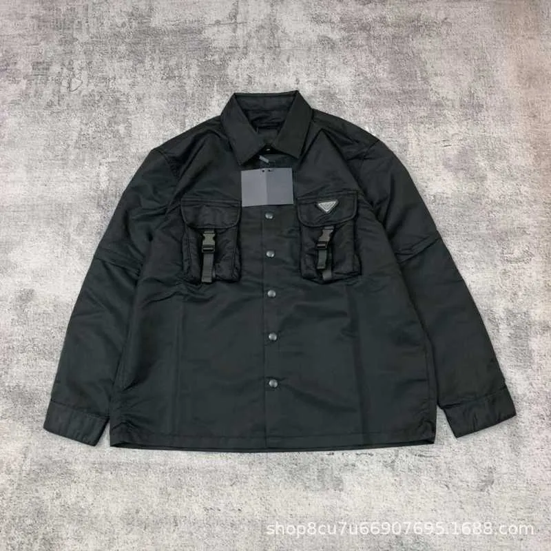 Jackets Men's High Version P Family Springsummer Detachable Sleeves Re Nylon Recycled Nylon Men's and Women's Shirt Jacket BMC1