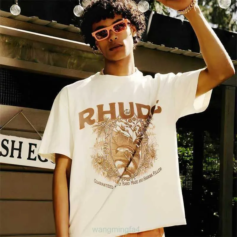 2023 Designer Men and women Fashion Sweatshirts New Rhude Oversized T-shirt Woman Luxury Brand Casual Summer T Shirt Loose Tees GYM