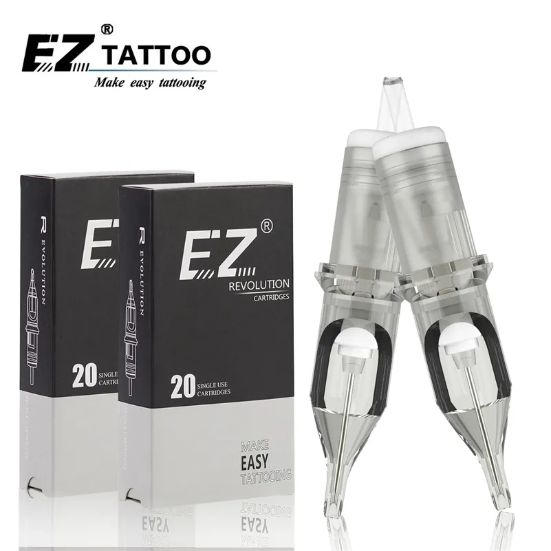 Tattoo Needles EZ Tattoo Needles Revolution Cartridge Round Liner #10 0.30mm needle RC1003RL RC1005RLRC1007RL RC1009RL RC1014RL 20 pcs lot 231128