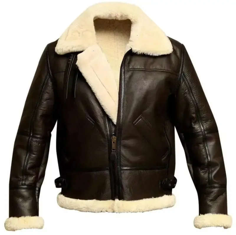 Mens shearling bomber cheap