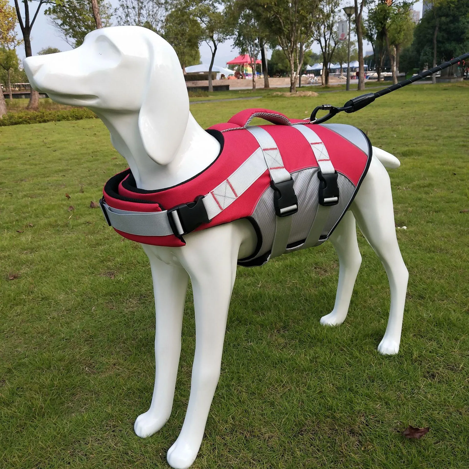 Västar Ny hund livjacka bekväm bärbar husdjurssele koppel säkerhet väst för valp simning sommarlovets hund baddräkt varm 2022