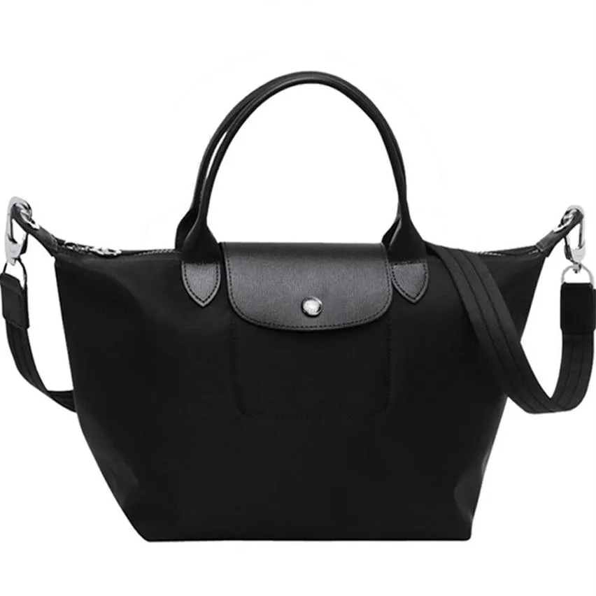 Kvinnors Shoule Bag Nylon Pu Leather foldble Waterproof Messenger Tote Bag Woman Brand Handbags2934
