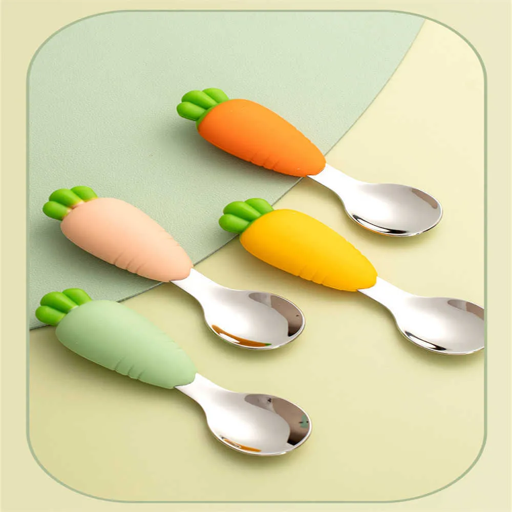 Cucharas Flexibles Para Bebé Entrenamiento Alimentación Niño Color