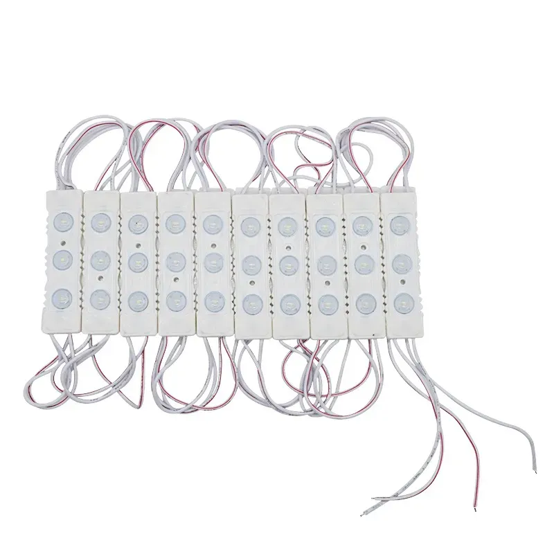 AC 220V AC 110V High Voltage SMD3030 3 LEDS Injection LED Module Light LED Sign Module Lamp With Round Lens 1.5W 150lm