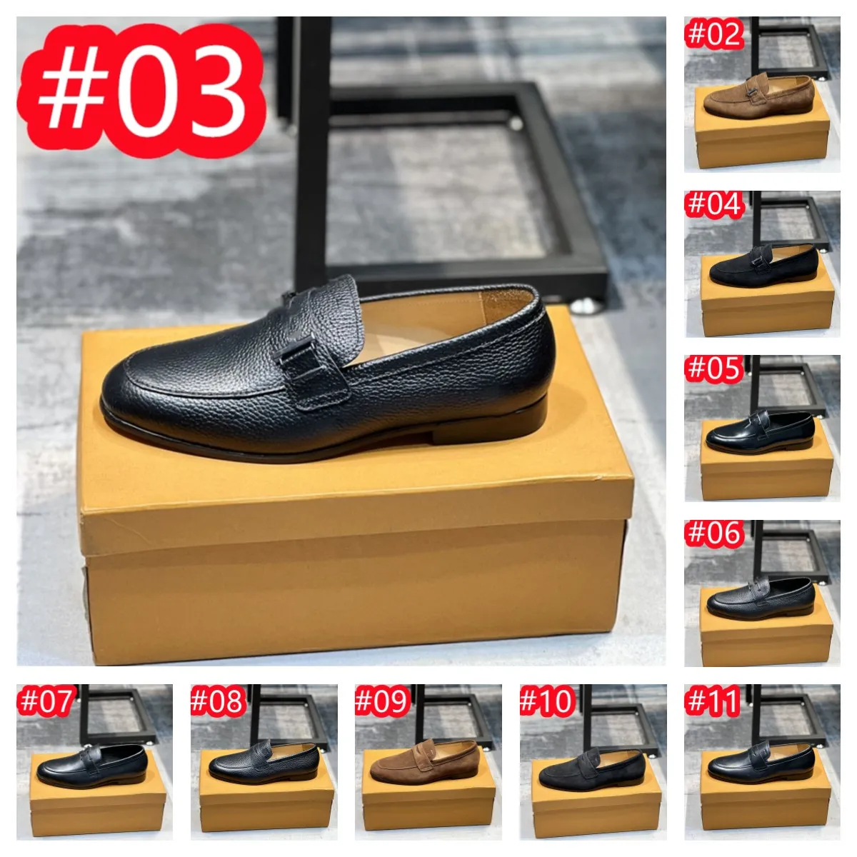 21 Model Designer Men Dress Shoes Pointed Toe Formal Shoes Luxury Brand Wedding Shoes Big Size 45 Man Loafers Slip On Flats Big Size 45