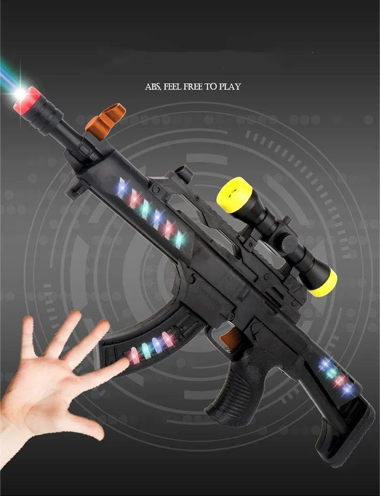 Airsoft Sniper Orbeez Gun Kids Toys Gun Llarge Electric Submachine Guns Music Luminescent Toy Gun Рождественские подарки аэрография