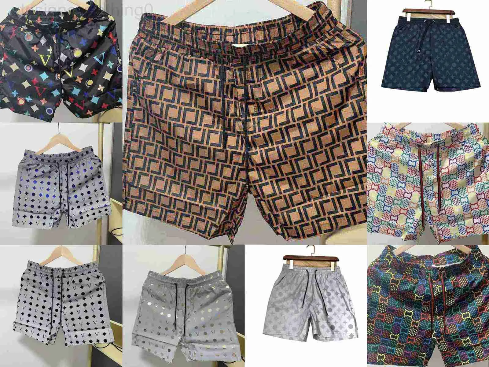 Homens Shorts Designer Luxo Verão Mens Board Curto Secagem Rápida Swim Wear Placas de Impressão Calças de Praia 1445