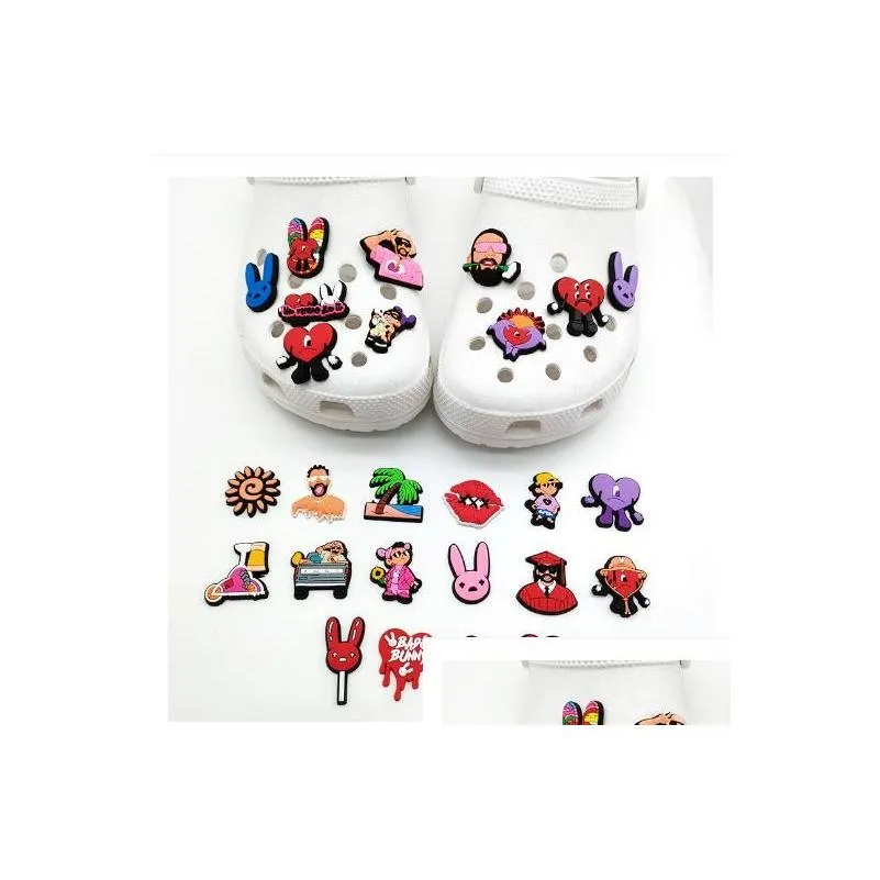 Bad Bunny Croc Charms Shoe Charms Wholesale For Backpacks And