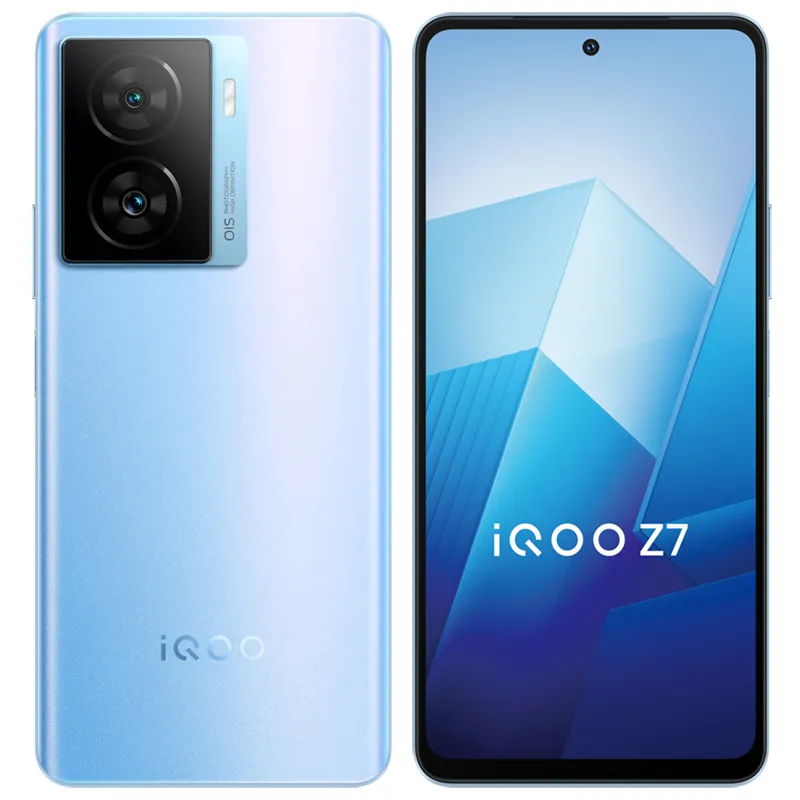 Original Vivo IQOO Z7 5G Mobile Phone Smart 8GB RAM 128GB 256GB ROM Snapdragon 782G Android 6.64" Full Screen 64.0MP AR 5000mAh NFC OTG Face Wake Fingerprint ID Cellphone