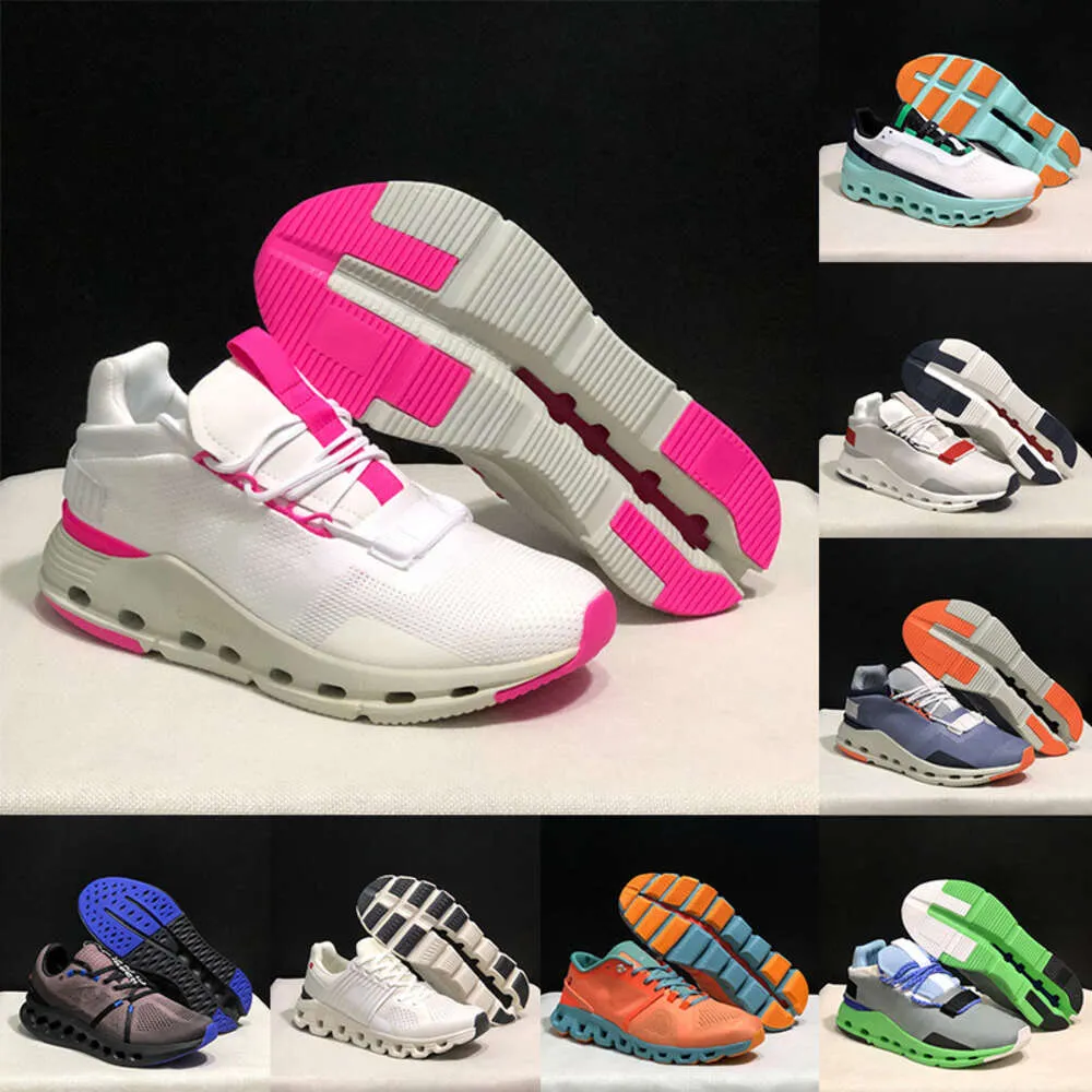 10A2024 Cloud Nova Pearl Blanc Femmes Oncloud Mousse Designer Chaussures Casual Hommes Tennis Plateforme Baskets Run Pink Clouds Monster Shoe Blanc Noir Baskets De Sport Runn