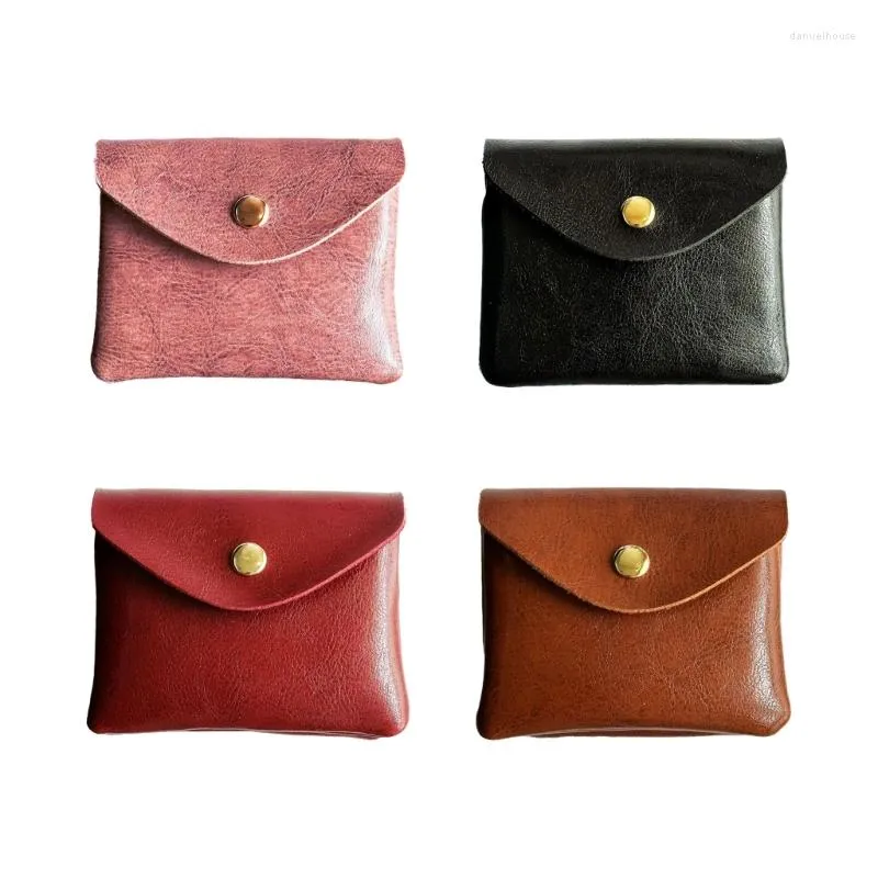 Cosmetic Bags Leather Pouch Double Layer Lipsticks Clutch Bag Change Coin Purse Wallet Multi-purpose Ladies For Necklace Card