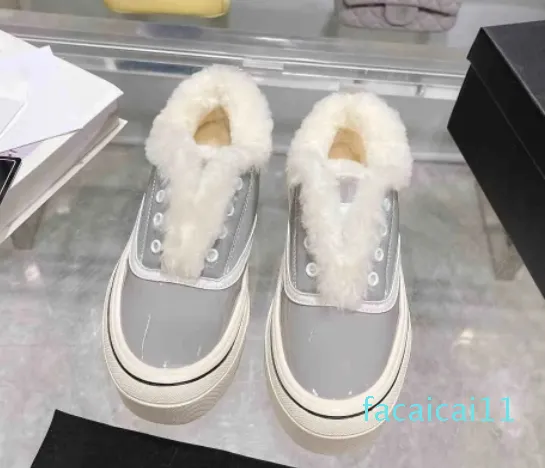 Winter Low Top Thick Sole Popular Fashion and Versatile Winter Shoes Sports Casual Shoes